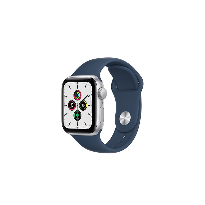 Apple Watch SE GPS Aluminium Silver Bracelet Sport Bleu Abysse 40 mm  (MKNY3FD/A) (Neuf, 1 an de garantie)] ⎪1er réseau de Revendeurs Agrées Apple  au Maroc